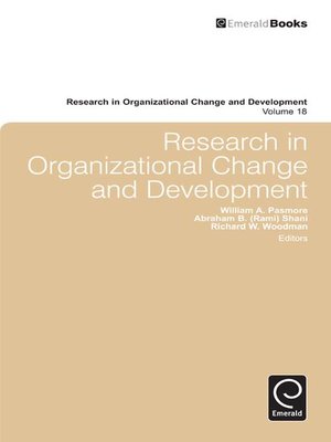 cover image of Research in Organizational Change and Development, Volume 18
